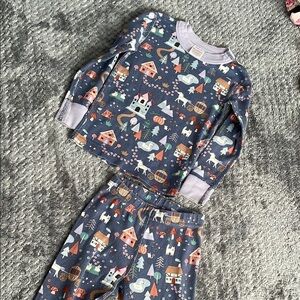 Cozy Kids holiday Pajamas with Fun Print 3T